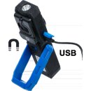 COB-LED-Werkstattleuchte mit Magnet und Haken | klappbar