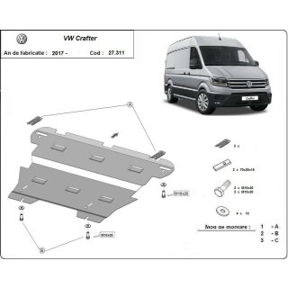 VW Crafter Unterfahrschutz Motor 2017 -