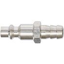 Druckluft-Stecknippel mit 10 mm Schlauchanschluss | USA / Frankreich