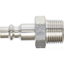 Druckluft-Stecknippel | 10 mm (3/8") Außengewinde | USA / Frankreich