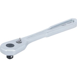 Umschaltknarre | extra flach | feinverzahnt | Abtrieb Außenvierkant 6,3 mm (1/4")