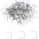 Reparaturklammern-Satz | Wellenform | 0,6 mm | 100-tlg.