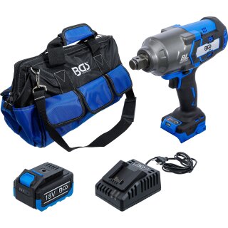 Akku-Schlagschrauber-Satz | bürstenlos | 1200 Nm | 18 V | mit Akku und Schnell-Ladegerät