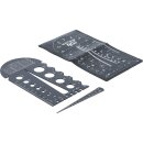 Schrauben- und Gewindeschablone | metrisch | M3 - M20, 0,5 - 13,00 mm