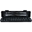 Doppel-Ring- und Ratschenring-Gelenkschlüssel-Satz |...