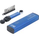 Drehmomentschlüssel | Abtrieb Innensechskant 6,3 mm (1/4") | 2 - 10 Nm | mit Bit-Satz | 9-tlg.