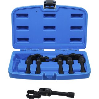Hahnenfußschlüssel-Satz | Antrieb Innenvierkant 10 mm (3/8") | mit Gelenk | 6-tlg.