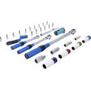 Drehmomentschlüssel-Satz | Abtrieb Außenvierkant 6,3 mm (1/4"), 10 mm (3/8"), 12,5 mm (1/2") | 31-tlg.