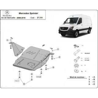 Motor Unterfahrschutz Stahl Mercedes Sprinter 906 (2006-2017)