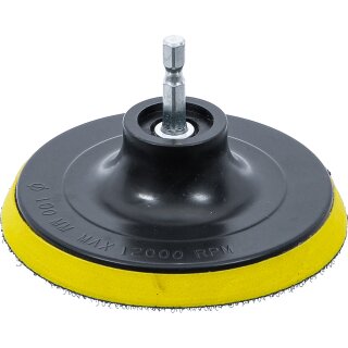 Klett-Teller | für Art. 74367 | Antrieb Außensechskant 6,3 mm 1/4" | Ø 100 mm