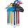 Winkelschlüssel-Satz | Multicolour | T-Profil (für Torx) mit Bohrung T10 - T50 | 9-tlg.