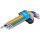 Winkelschlüssel-Satz | Multicolour | T-Profil (für Torx) mit Kugelkopf T10 - T50 | 9-tlg.