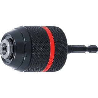 Schnellspannbohrfutter | Metallausführung | Antrieb Außensechskant 6,3 mm (1/4") x 20 UNF | 0,8 - 10 mm