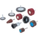 Bürsten- und Schleiflamellenrad-Satz | 10-tlg.