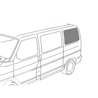 VW T4 Schiebefenster hinten Fahrerseite getönt – kurzer Radstand