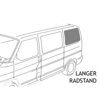 VW T4 sliding window rear drivers side long wheelbase, tinted