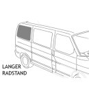 VW T4 sliding window rear passenger side long wheelbase, tinted