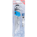 Winkelschlüssel-Satz | extra lang | T-Profil (für Torx) T10 - T50 | 9-tlg.