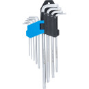 Winkelschlüssel-Satz | extra lang | T-Profil (für Torx) T10 - T50 | 9-tlg.