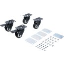 Lenkrollen-Satz | für Systemkoffer-Rollbrett | 4-tlg.