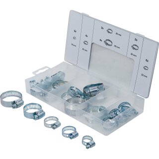 Schlauchklemmen-Sortiment | Ø 16 - 40 mm | 26-tlg.