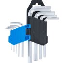 Winkelschlüssel-Satz | kurz | Innensechskant 1,5 - 10 mm | 9-tlg.