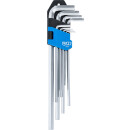 Winkelschlüssel-Satz | extra lang | Innensechskant 1,5 - 10 mm | 9-tlg.