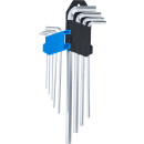 Winkelschlüssel-Satz | extra lang | Innensechskant 1,5 - 10 mm | 9-tlg.