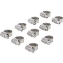 Schlauchklemmen | rostfrei | 10 x 16 mm | 10-tlg.