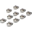 Schlauchklemmen | rostfrei | 10 x 16 mm | 10-tlg.