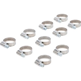 Schlauchklemmen | rostfrei | 16 x 25 mm | 10-tlg.