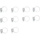 Schlauchklemmen | rostfrei | 16 x 25 mm | 10-tlg.
