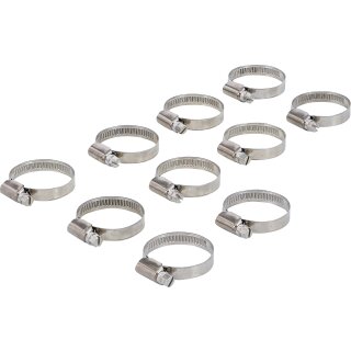 Schlauchklemmen | rostfrei | 25 x 40 mm | 10-tlg.