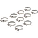 Schlauchklemmen | rostfrei | 25 x 40 mm | 10-tlg.