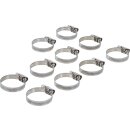 Schlauchklemmen | rostfrei | 25 x 40 mm | 10-tlg.