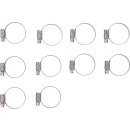 Schlauchklemmen | rostfrei | 25 x 40 mm | 10-tlg.