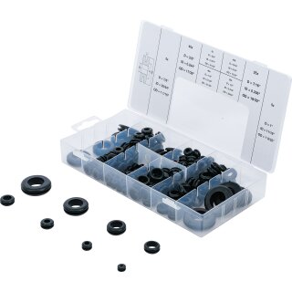 Gummi-Durchgangstüllen-Sortiment | Zoll | 180-tlg.