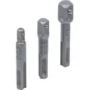 Adapter-Satz | SDS - Außenvierkant 6,3 mm (1/4"), 10 mm (3/8"), 12,5 mm (1/2") | 3-tlg.