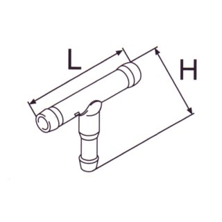 T-Stück für Kraftstoff, 6x5x6mm