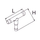 T-Stück für Kraftstoff, 6x5x6mm