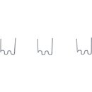 Reparatur-Klammern | W-Form | Ø 0,8 mm | 100-tlg.