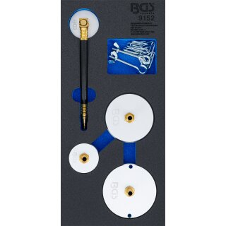 Werkstattwageneinlage 1/3: Adapter-Satz für Druckluft-Bremsenentlüfter | 4-tlg.