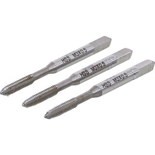 Gewindebohrer-Satz | Vor-, Mittel- und Fertigschneider | HSS-G | M3 x 0,5 | 3-tlg.