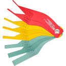 Bremsbelag-Verschleißlehren-Satz | Aluminium | 8-tlg.