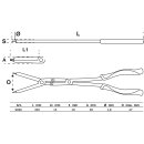 Werkstattwageneinlage 1/3: Doppelgelenk-Sprengringzangen-Satz | auswechselbare Spitzen | 345 mm