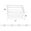 Magnet-Haftschalen-Satz | Silikon | faltbar | 115 x 115 x 50 mm | 4-tlg.