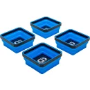 Magnet-Haftschalen-Satz | Silikon | faltbar | 115 x 115 x 50 mm | 4-tlg.