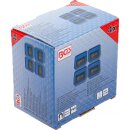 Magnet-Haftschalen-Satz | Silikon | faltbar | 115 x 115 x 50 mm | 4-tlg.