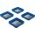 Magnet-Haftschalen-Satz | Silikon | faltbar | 115 x 115 x 50 mm | 4-tlg.