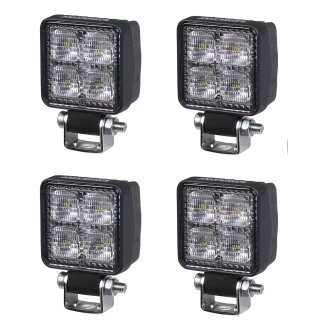 Arbeitsleuchte Purelux Terrain Black Mini – 5 cm / 12 W / breit, 4 Stück